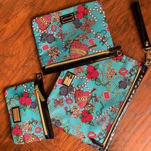 Betsy Johnson Wrist purse set